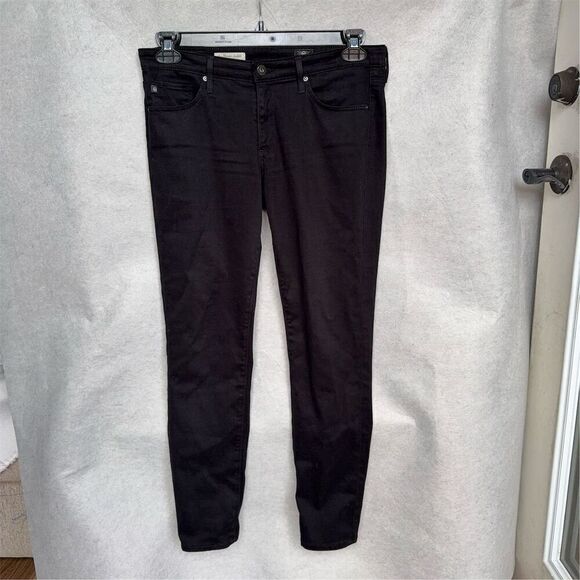 Adriano Goldschmied Women's The Stevie Ankle Slim Straight Jeans Size 29 Black - Picture 5 of 7